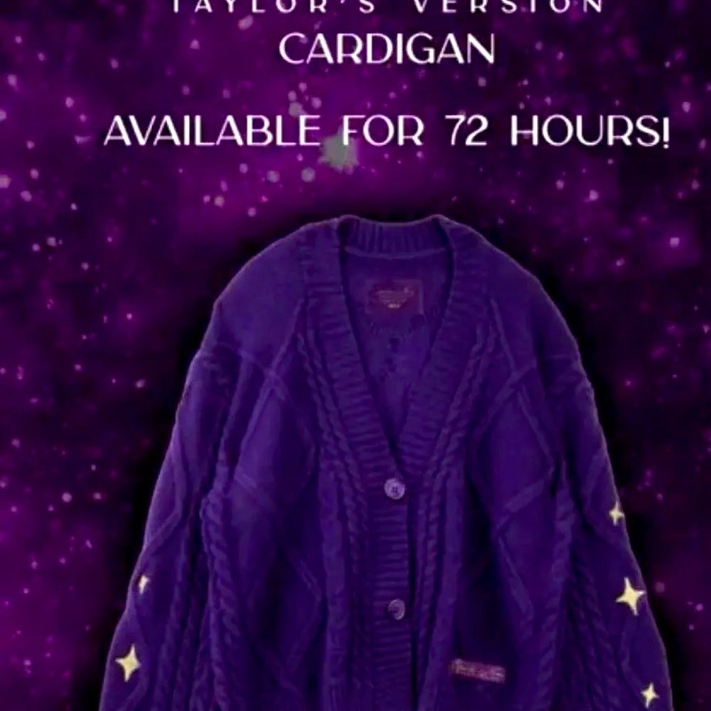 Official never worn Taylor Swift Speak Now cardigan.